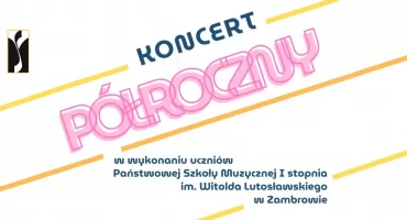 Zapraszamy na Koncert Półroczny w wykonaniu uczniów PSM
