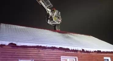 Pożar sadzy w gminie Rutki [FOTO]