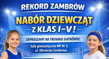 Rekord Zambrów zaprasza dziewczęta z klas I–V. Trwa nabór do sekcji siatkarskiej