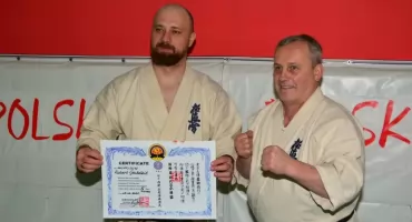 Robert Gaździk otrzymał stopień mistrzowski 5 Dan oraz elitarny tytuł Shihan [FOTO]