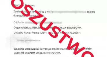 UWAGA: Oszuści podszywają się pod Krajową Administrację Skarbową