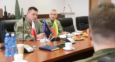 Wizyta delegacji KASP w 1 Podlaskiej Brygadzie Obrony Terytorialnej [FOTO]