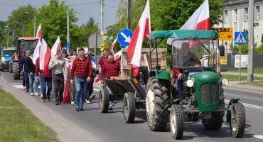 Rolnicy znowu protestowali w Zambrowie [FOTO+VIDEO]