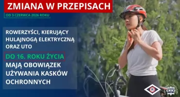 Policja przypomina: wchodzą nowe przepisy drogowe. Kaski będą obowiązkowe dla dzieci