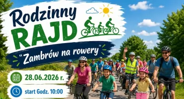 Rusza pierwszy rodzinny rajd z cyklu „Zambrów na rowery”