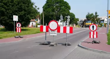 UWAGA: utrudnienia na ul. Białostockiej w Zambrowie. Rozpoczęła się budowa ronda przy Lidlu [FOTO+VIDEO]