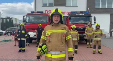 Strażacy ochotnicy z powiatu zambrowskiego pompują dla Igora [VIDEO]
