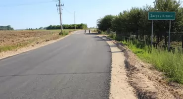 Trwa przebudowa drogi powiatowej nr 2020B na odcinku Zaręby-Kramki – Zaręby-Grzymały [FOTO]