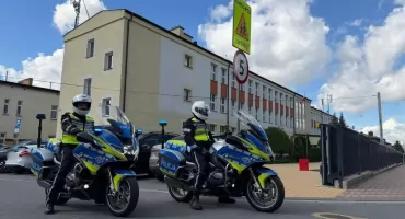 Zambrowscy policjanci kontrolowali drogi przy szkołach [FOTO]
