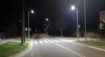 Przejścia dla pieszych na ul. Żytniej w Zambrowie zostały doświetlone [FOTO]